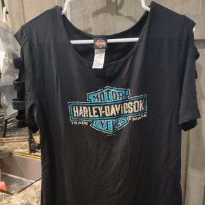 Harley-Davidson peep hole blue foil